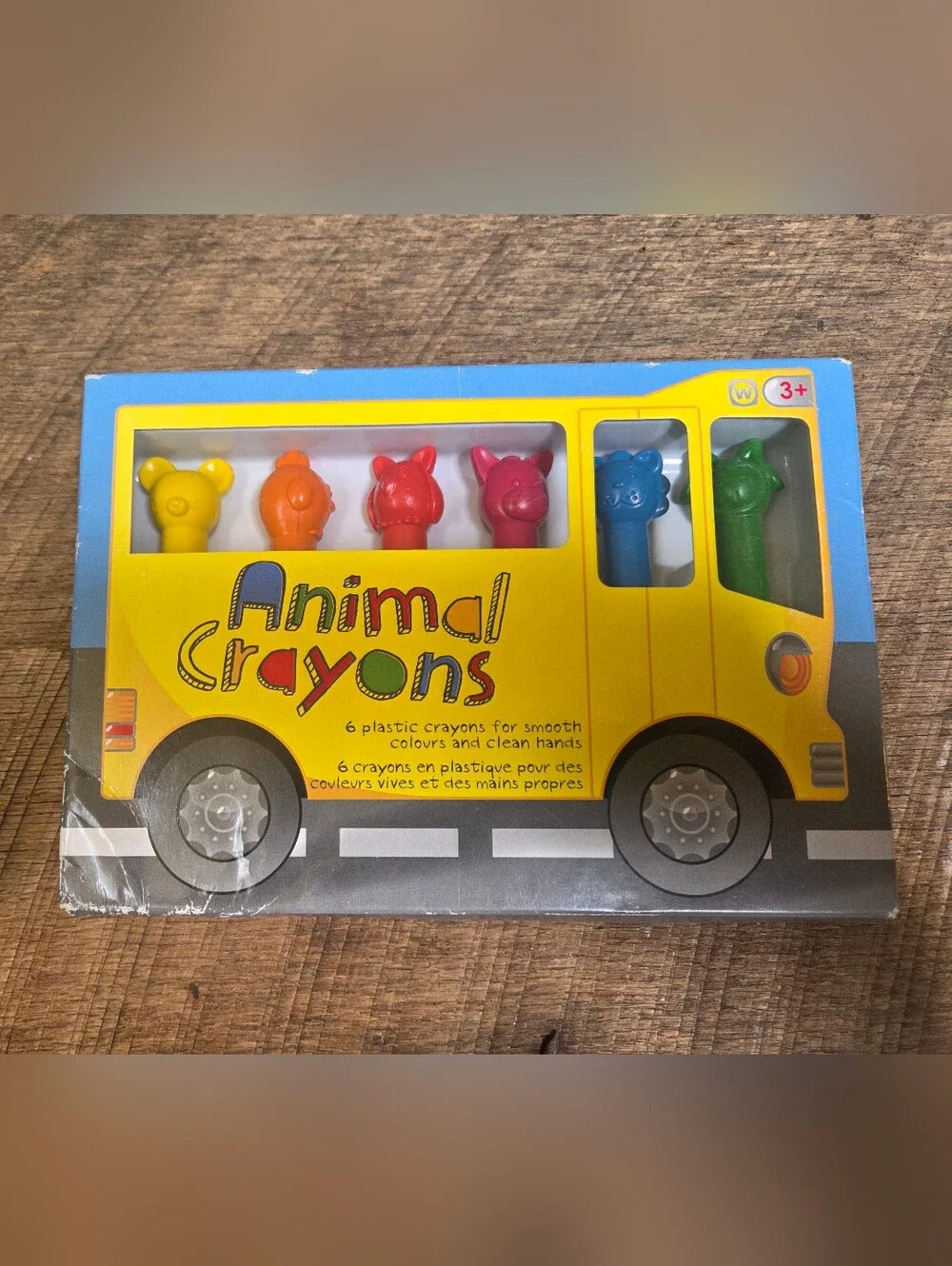 Animal Crayons Kids Coloring Set - Multicolor Crayons ~ Bin Q
